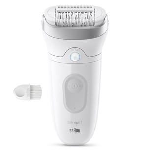 Braun Silk epil 7, Wet & Dry, balta/pelēka - Epilators