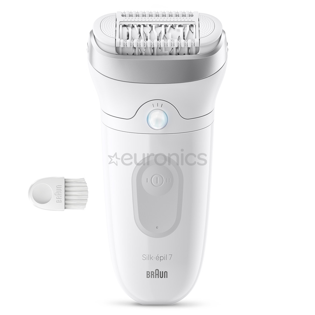 Braun Silk epil 7, Wet & Dry, balta/pelēka - Epilators