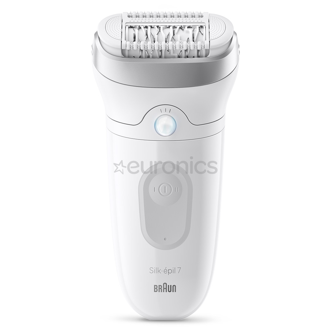 Braun Silk epil 7, Wet & Dry, balta/pelēka - Epilators