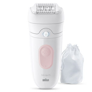 Braun Silk epil 5, Wet & Dry, balta/rozā - Epilators