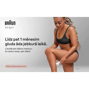 Braun Silk epil 5, Wet & Dry, balta/rozā - Epilators