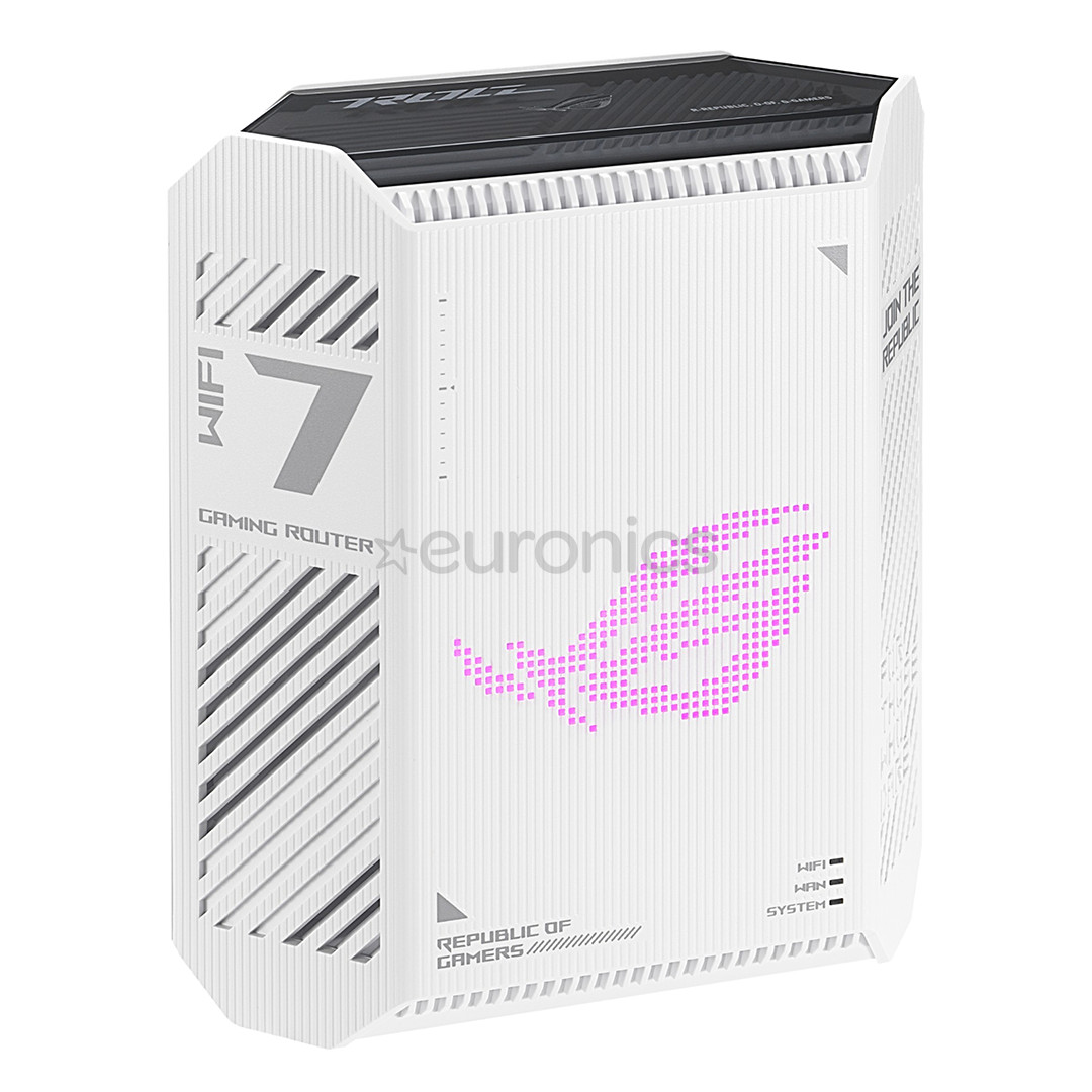 ASUS ROG Strix GS-BE7200, Wi-Fi 7, balta - Bezvadu rūteris