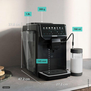 Siemens EQ500 iAroma, melna - Kafijas automāts