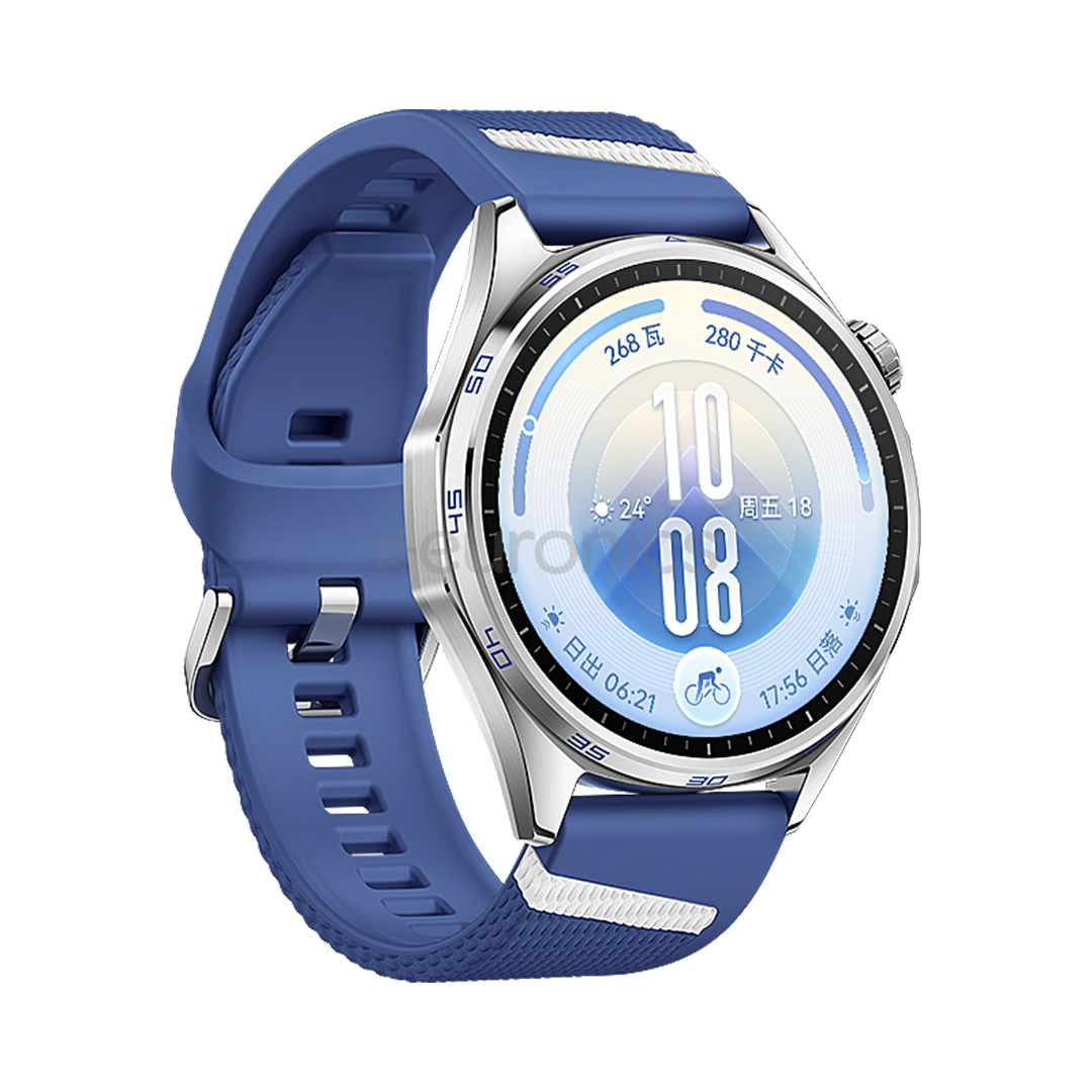 Huawei Watch GT7, 46 mm, nerūsējošā tērauda / zila - Viedpulkstenis