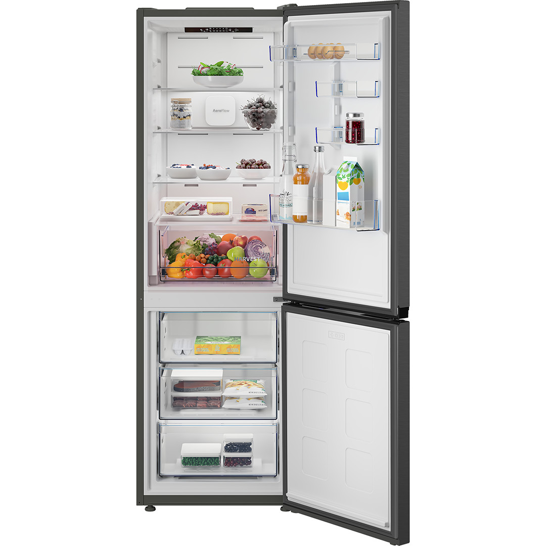 Beko, NoFrost, 370 л, высота 187 см, темная нерж. сталь - Холодильник