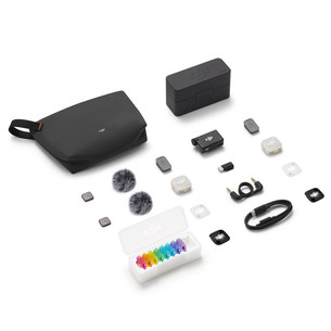 DJI Mic Mini 2S (2 TX + 1 RX + Charging Case), white - Wireless microphone