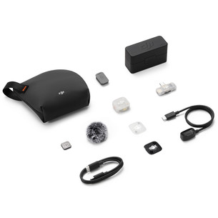 DJI Mic Mini 2S (1 TX + 1 Mobile RX + Charging Case), balta - Bezvadu mikrofons
