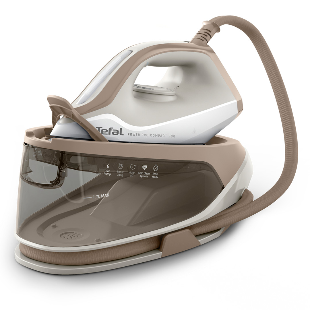 Tefal Power Pro Compact 200, 2400 W, white/beige/brown - Steam generator