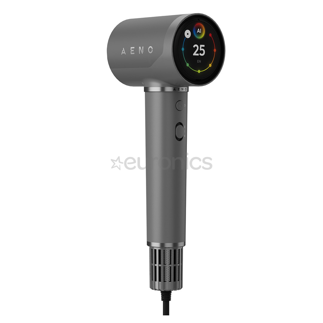Aeno HD5G AI ProDryer, 1500 W, pelēka - Matu fēns