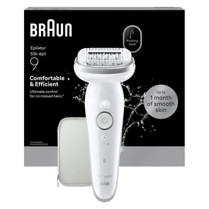 Braun Silk épil 9, Wet & Dry, white - Epilator SES9000