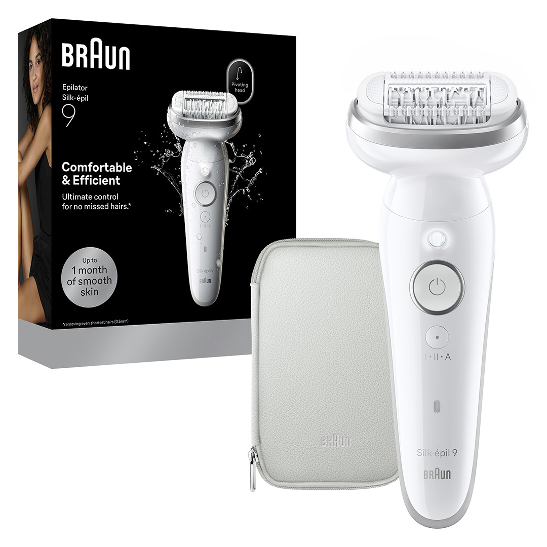 Braun Silk épil 9, Wet & Dry, white - Epilator