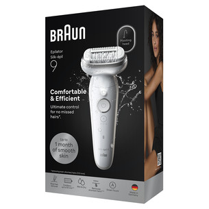 Braun Silk épil 9, Wet & Dry, white - Epilator