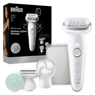 Braun Silk épil 9, Wet & Dry, white - Epilator