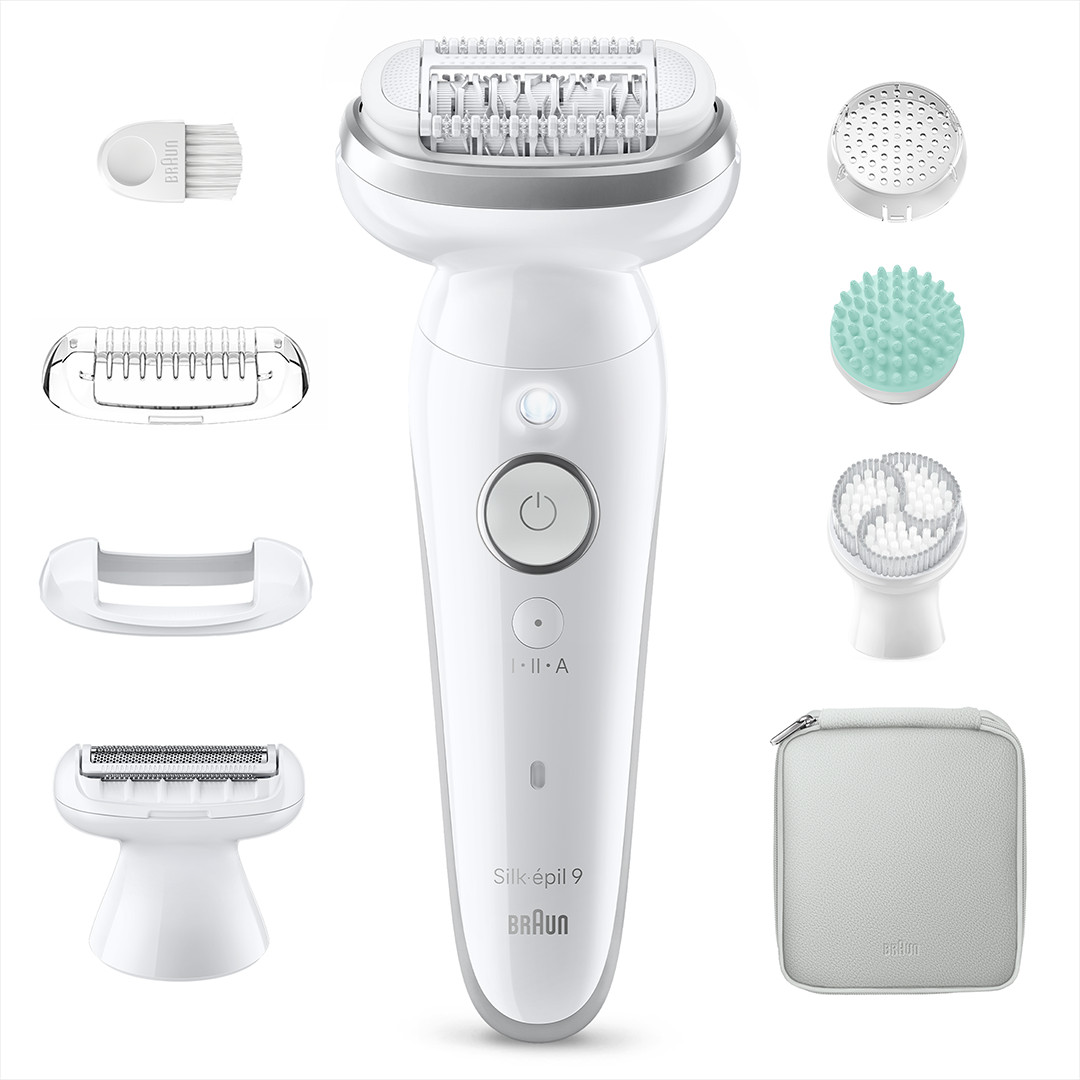Braun Silk épil 9, Wet & Dry, white - Epilator