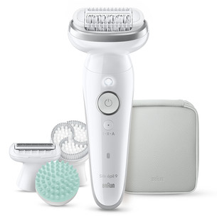Braun Silk épil 9, Wet & Dry, white - Epilator