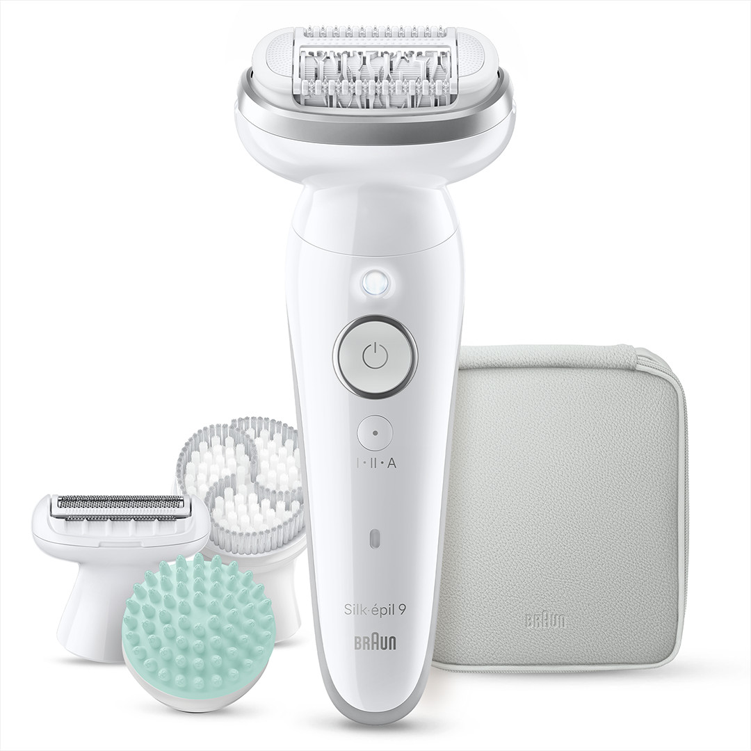 Braun Silk épil 9, Wet & Dry, white - Epilator