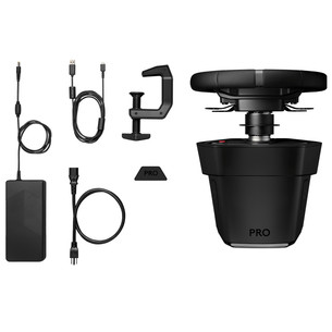 Logitech G Pro Racing Wheel, PC/PlayStation, черный - Комплект с рулем для симулятора
