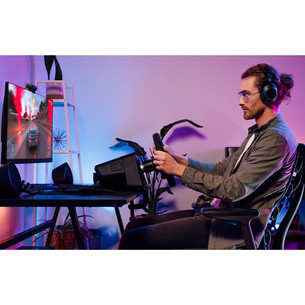 Logitech G Pro Racing Wheel, PC/PlayStation, черный - Комплект с рулем для симулятора