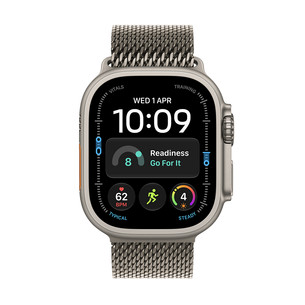 Apple Watch Ultra 4, 49 mm, Titanium Milanese Loop, S, dabīga titāna - Viedpulkstenis