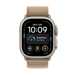 Apple Watch Ultra 4, 49 mm, Trail Loop, M/L, dabīga titāna / gaiši brūna - Viedpulkstenis