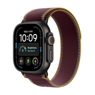 Apple Watch Ultra 4, 49 mm, Trail Loop, S/M, melna titāna / brūna - Viedpulkstenis MJC34ET/A