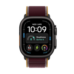 Apple Watch Ultra 4, 49 mm, Trail Loop, M/L, melna titāna / brūna - Viedpulkstenis