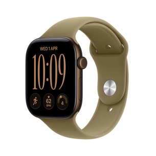 Apple Watch 12, 42 mm, GPS, alumīnijs, sport band, S/M, bronza / brūna - Viedpulkstenis