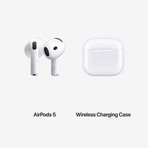 Apple AirPods 5, Wireless Charging Case, balta - Bezvadu austiņas