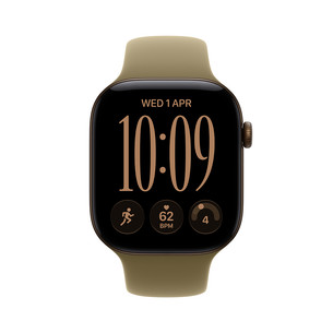 Apple Watch 12, 42 mm, GPS+5G, alumīnijs, sport band, M/L, bronza / brūna - Viedpulkstenis MJG54ET/A