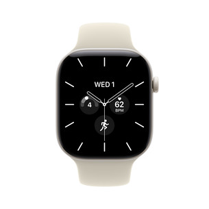 Apple Watch 12, 46 mm, GPS+5G, keramika, sport band, S/M, balta / bēša - Viedpulkstenis MJH14ET/A