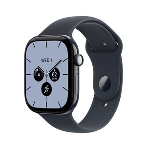 Apple Watch 12, 42 mm, GPS+5G, keramika, sport band, S/M, tumši zila - Viedpulkstenis
