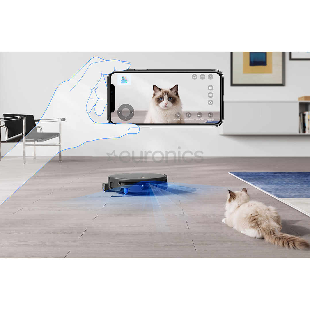 Ecovacs Deebot T90S Pro Omni, Wet & Dry, melna - Robots putekļu sūcējs
