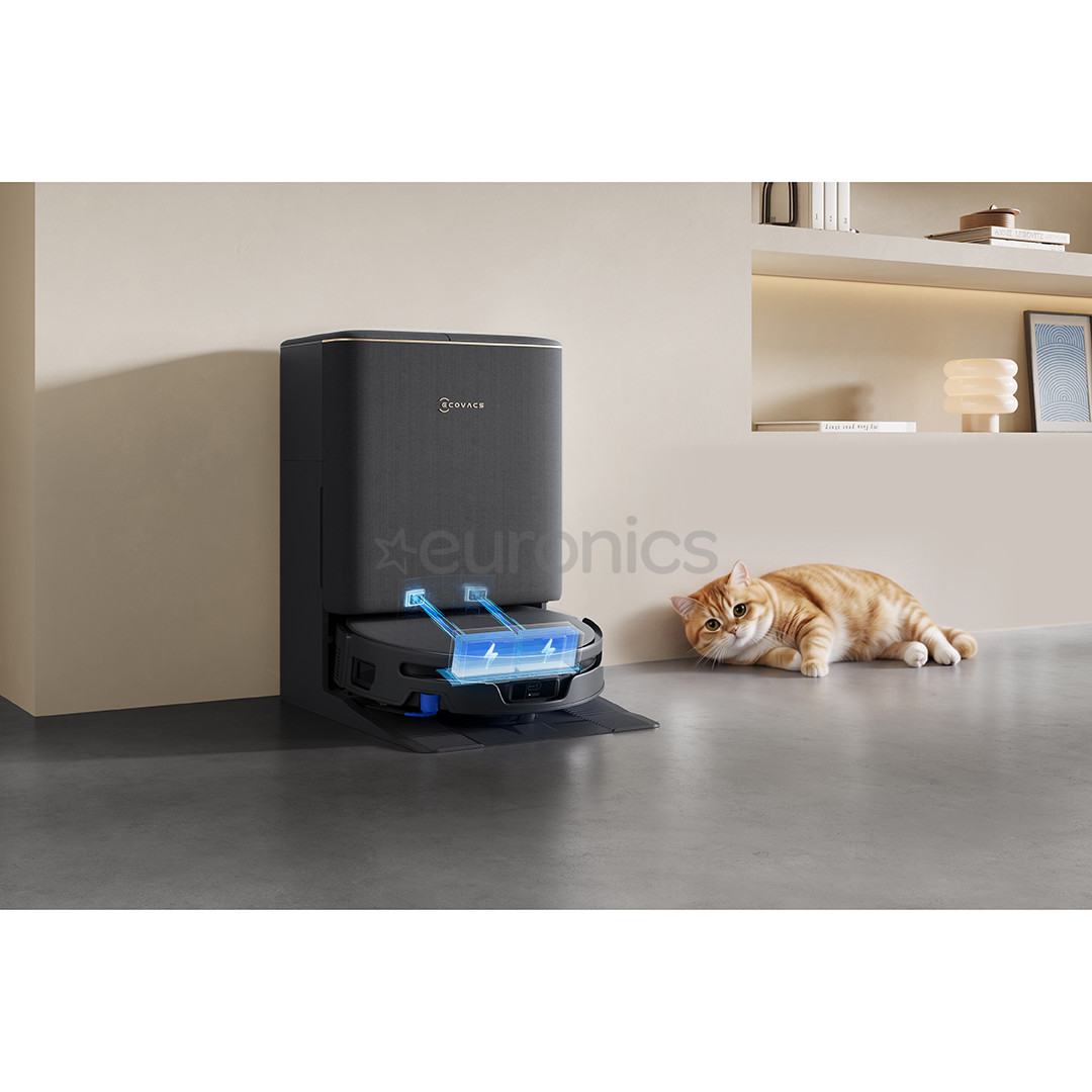 Ecovacs Deebot T90S Pro Omni, Wet & Dry, melna - Robots putekļu sūcējs