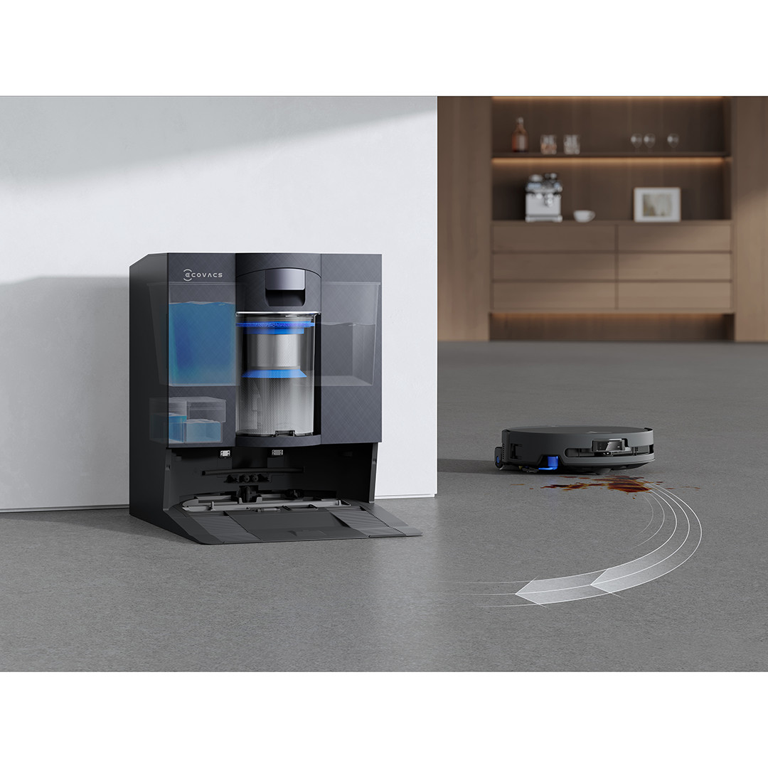 Ecovacs Deebot  X11S OmniCyclone, care kit, Wet & Dry, melna - Robots putekļu sūcējs