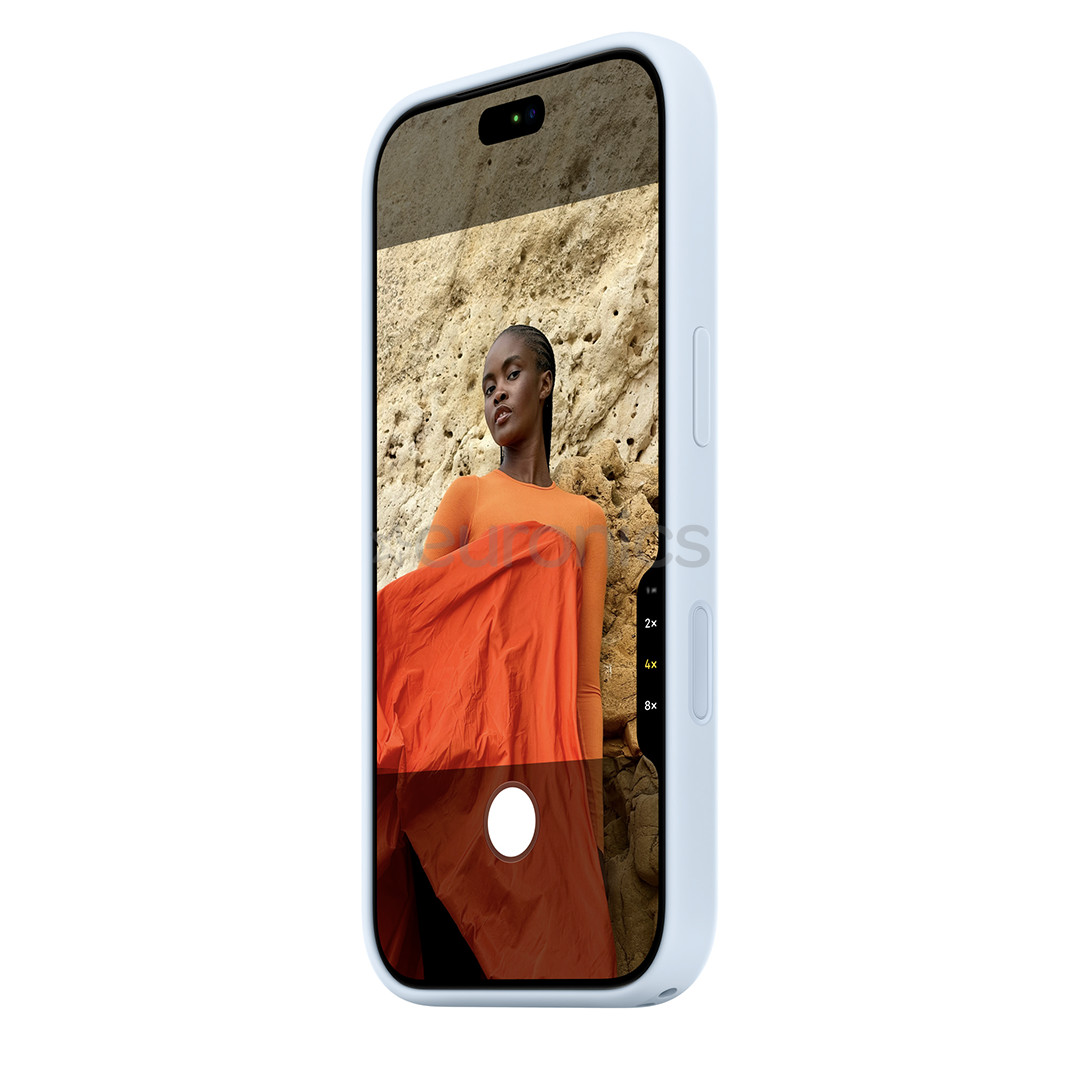 Apple Silicone Case with Magsafe, iPhone 18 Pro, голубой - Чехол