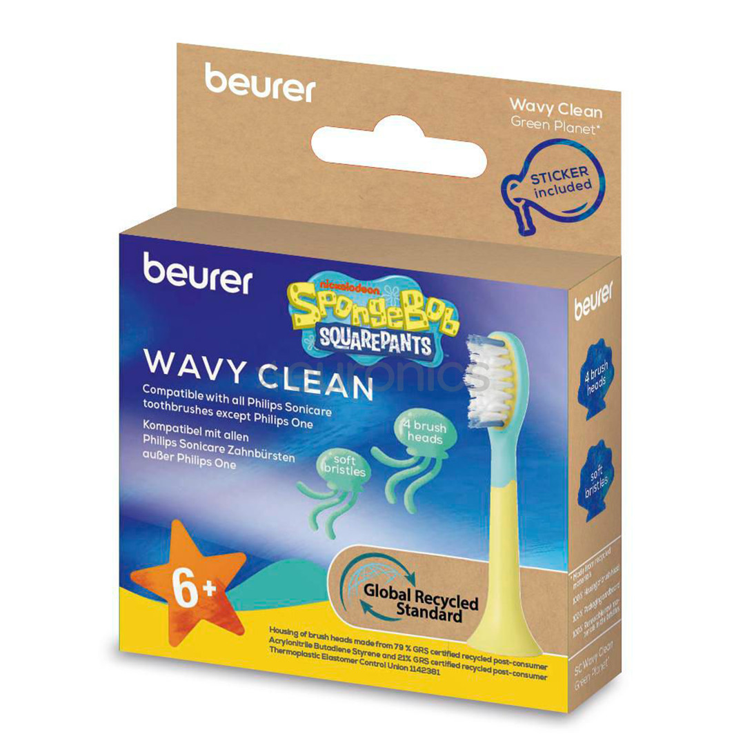 Beurer, SC Wavy Clean, 4 gab. - Uzgaļi elektriskajai zobu birstei