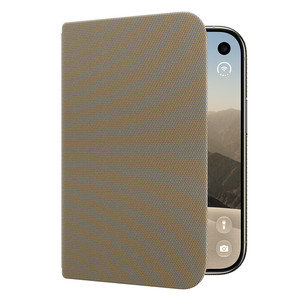 Apple iPhone Duo Folio with Kickstand, gaiši brūna - Apvalks viedtālrunim