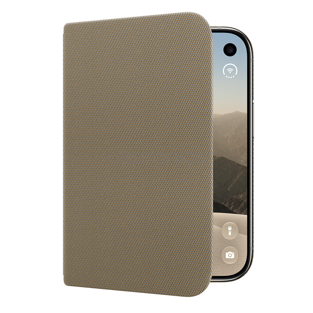 Apple iPhone Duo Folio with Kickstand, gaiši brūna - Apvalks viedtālrunim