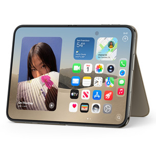 Apple iPhone Duo Folio with Kickstand, gaiši brūna - Apvalks viedtālrunim