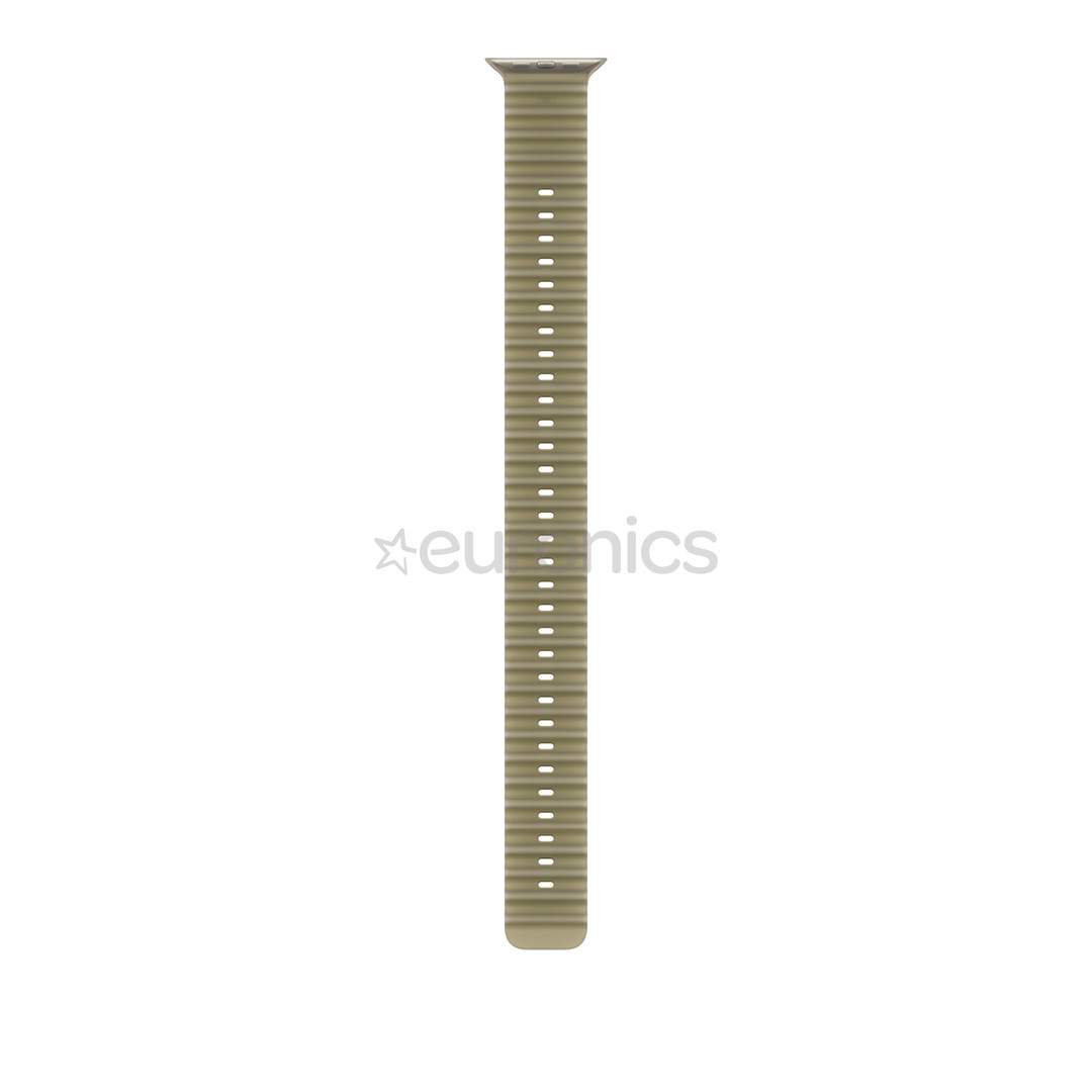 Apple Ocean Band Extension, 49 mm, dabīga titāna / caurspīdīgi zaļa - Siksniņas pagarinājums pulkstenim