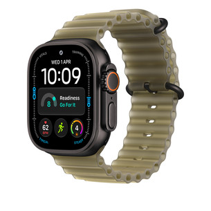 Apple Ocean Band, 49 mm, melna titāna / caurspīdīgi zaļa - Siksniņa pulkstenim