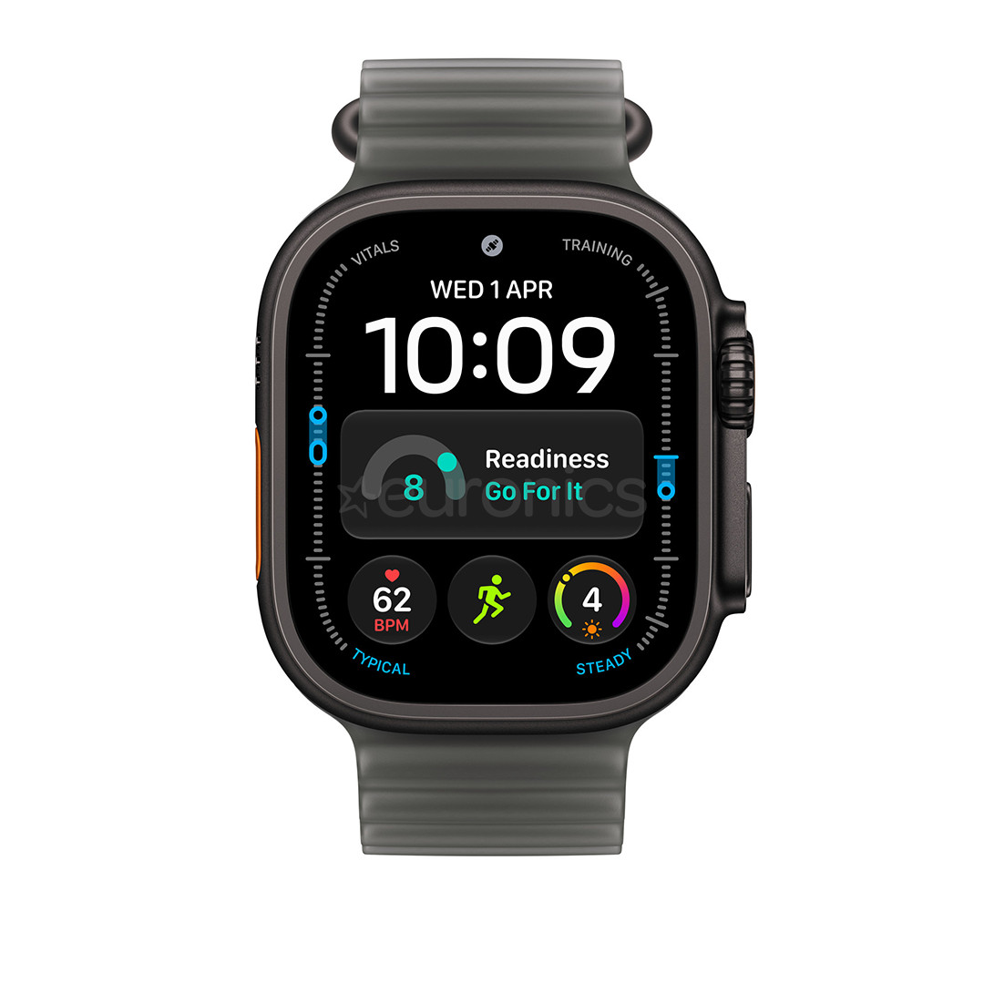 Apple Ocean Band, 49 mm, melna titāna / caurspīdīgi melna - Siksniņa pulkstenim