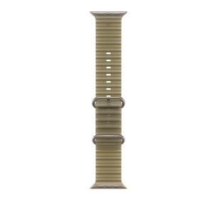 Apple Ocean Band, 49 mm, dabīga titāna / caurspīdīgi zaļa - Siksniņa pulkstenim MK7M4ZM/A