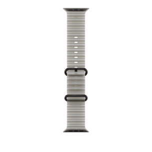 Apple Ocean Band, 49 mm, melna titāna / caurspīdīgi pelēka - Siksniņa pulkstenim MKAQ4ZM/A