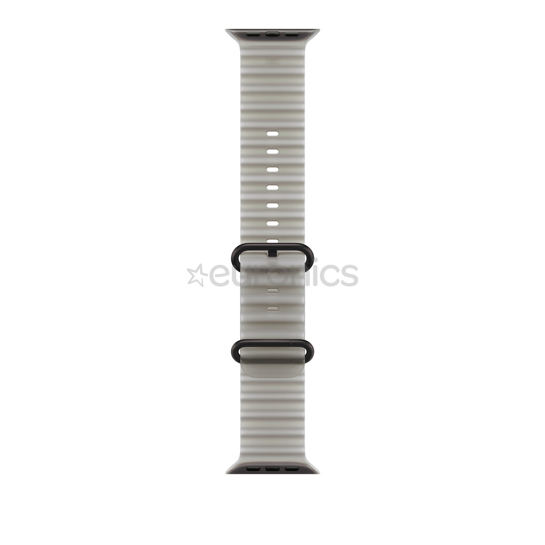 Apple Ocean Band, 49 mm, melna titāna / caurspīdīgi pelēka - Siksniņa pulkstenim