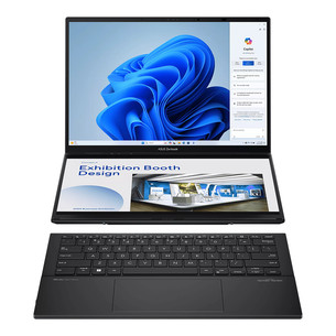 Asus Zenbook Duo OLED, 14'', WUXGA, OLED, Ultra 7, 16 GB, 1 TB, ENG, inkwell gray - Notebook UX8406CA-QL287W
