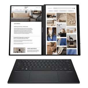 Asus Zenbook Duo OLED, 14'', WUXGA, OLED, Ultra 7, 16 GB, 1 TB, ENG, tumši pelēka - Portatīvais dators