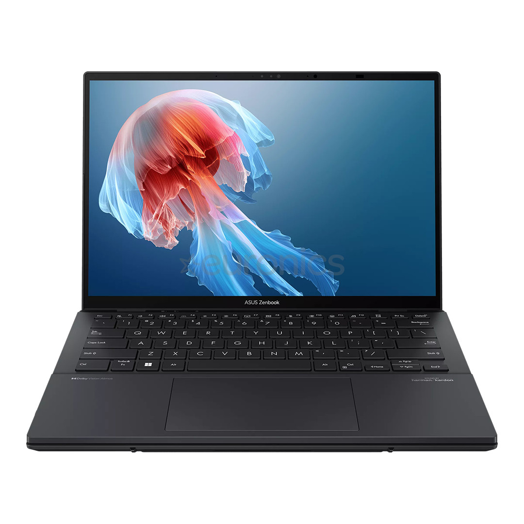 Asus Zenbook Duo OLED, 14'', WUXGA, OLED, Ultra 7, 16 GB, 1 TB, ENG, tumši pelēka - Portatīvais dators