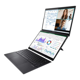 Asus Zenbook Duo OLED, 14'', WUXGA, OLED, Ultra 7, 16 GB, 1 TB, ENG, tumši pelēka - Portatīvais dators