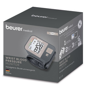 Beurer Vital+, black/grey - Wrist blood pressure monitor